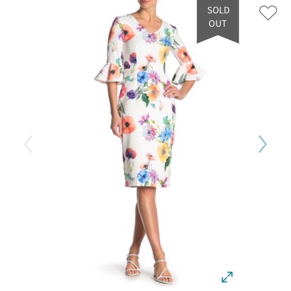 Alton Gray Floral Dress